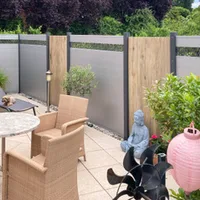 SYSTEM ALU PLUS Argenté, Kit Panneau 178 x 184 cm - Biemar Bois