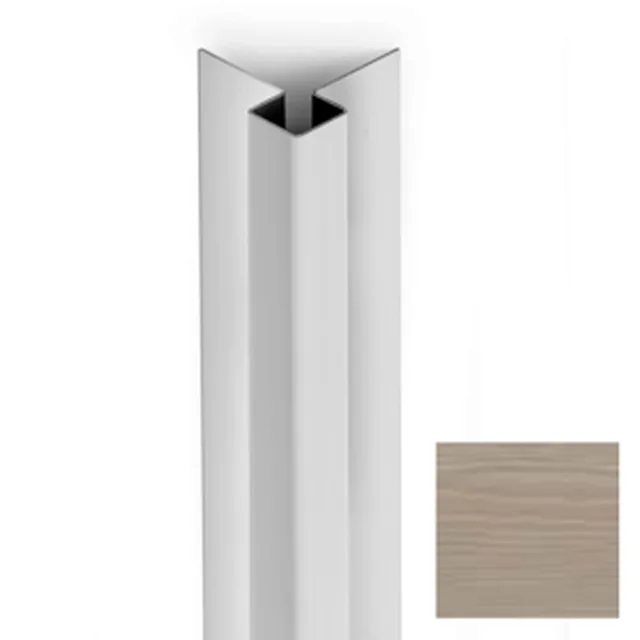 Angle extérieur Sidings click 3m -03 gris brun