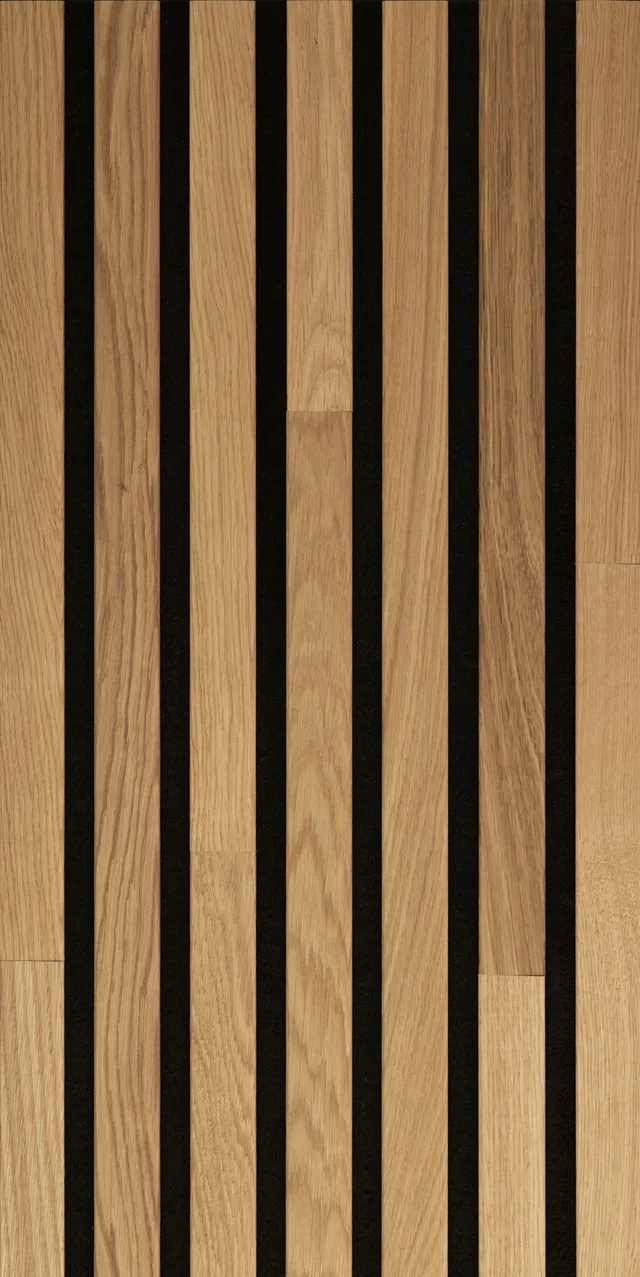 Panneaux Acoustiques Acoustic Sense Chêne Massif Vernis WOOD Chêne Nature 2600x330x13mm - Biemar Bois-1