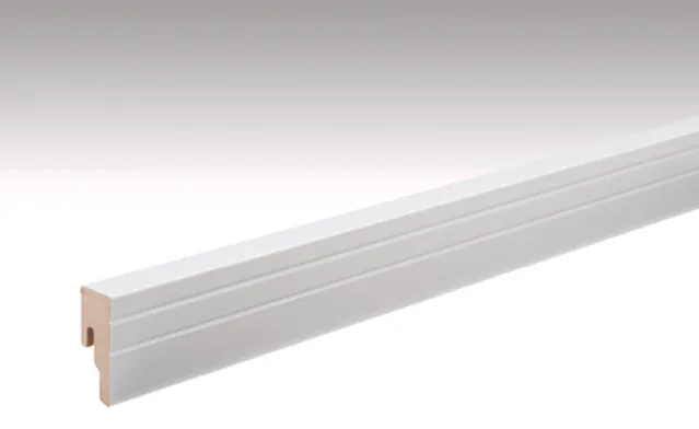 Plinthe /  Profilé 18 PK Blanc uni brillant FD / 2380*50*18mm