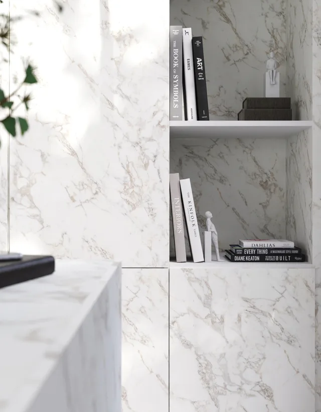 Mélaminé Unilin 18mm Carrara creamy-Design 2 - Biemar Bois-3