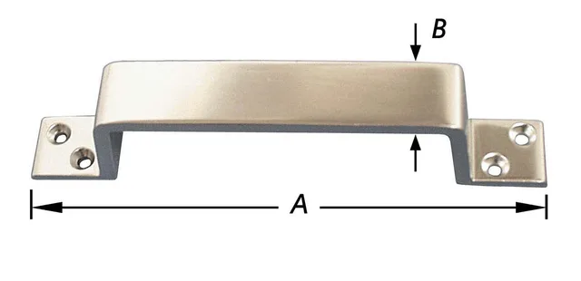 Poignée profile, aluminium 200 mm - Biemar Bois