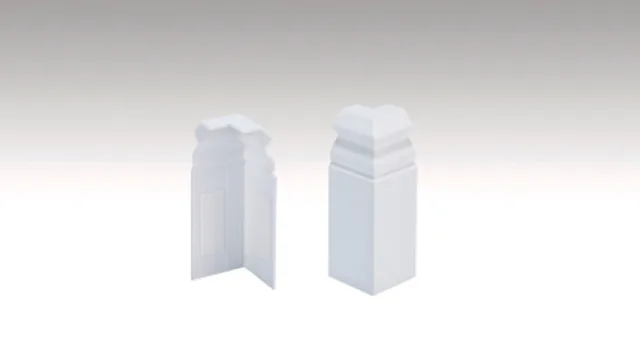 Angle extérieur conçu pour les plinthes 11 PK Blanc 2001