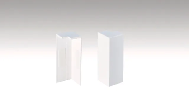 Angle extérieur conçu pour les plinthes 9PK/19PK Blanc 2001