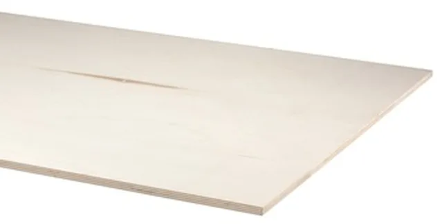 Pappelsperrholz 18mm beidseitig Weiss vorlackiert 250x122