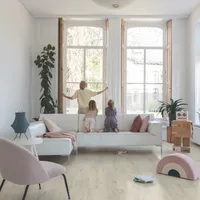 Quick-Step Chêne Coton Blush Blanc 1494x209x6 mm avec Sous Couche-4