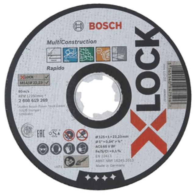 X-LOCK Disque 125 pces1 Multiconstruction