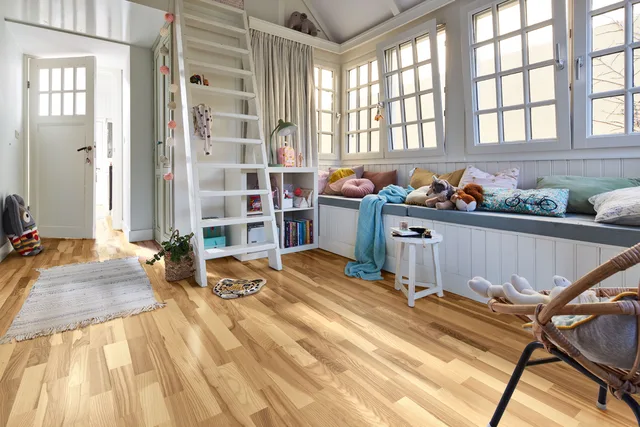 Parquet Longlife PC 200 Frêne Animé Pure 2400x200mm - Biemar Bois-1