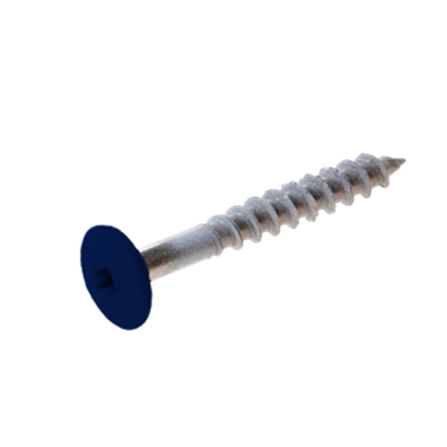 Vis Trespa inox A2 TX20 tête bombée (12 mm) 4,8x38 mm METEON UNI A2072 DarkBlue (Emb de 100 pces)