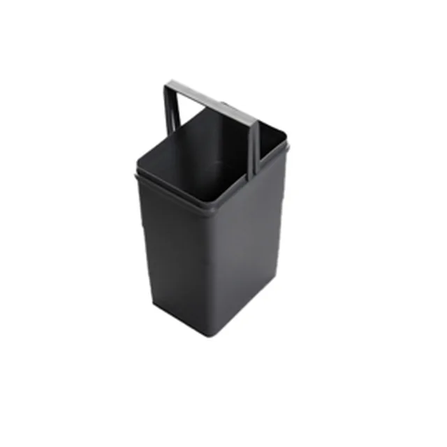 Poubelle 26l gris foncé H: 455mm