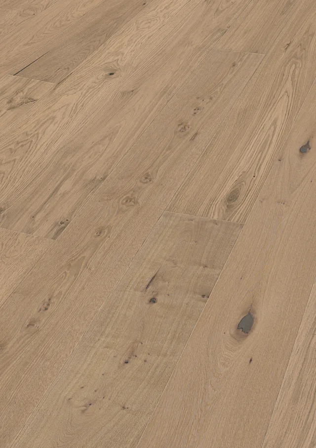 Sol en Bois HD 100 Verni Ultra Mat Chêne Authentique Greige Pure - Biemar Bois