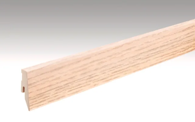 Plinthe placage bois Profile 3 PK Frêne blanc 1181 / 2380*60*20mm