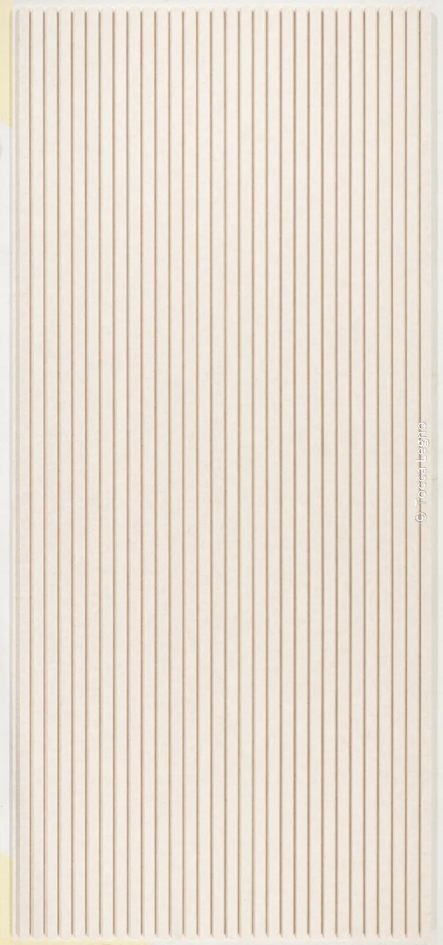 Tocca legno - Line Panels Beige PET - détail texture