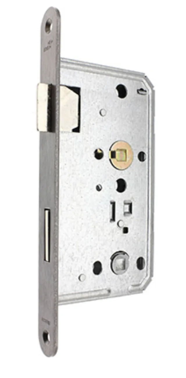Serrure classe 3 WC 55/78 têt. 24mm inox réversible G/D