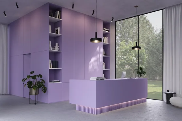 Mélaminé Unilin 18mm Light lavender - Biemar Bois-2