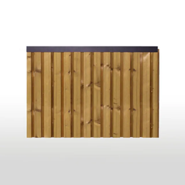 Panneau Toba thermowood pin blanc (RAL9004 noir)