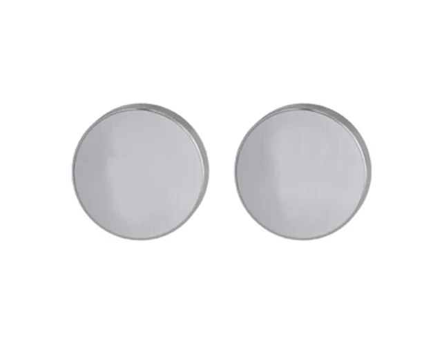 Rosaces Clip sans trou inox mat /paire