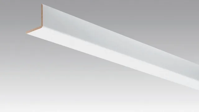 Équerre Blanc polaire 33x33mm - Biemar Bois