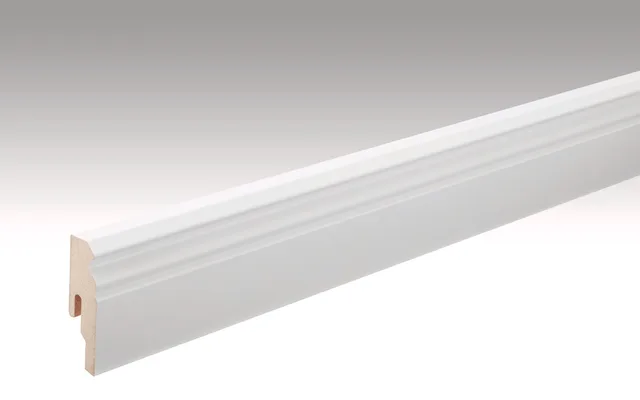 Plinthe 10 PK Blanc uni brillant - Biemar Bois