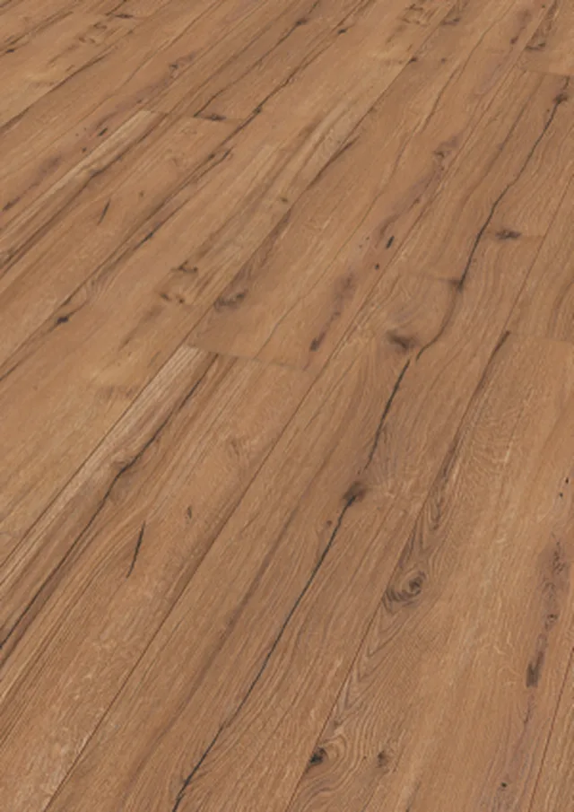 Laminatboden LL 150 S mit integrierter Unterlage Rustikaleiche Cognac 6256 | 1 Diele / 2052*220*10mm