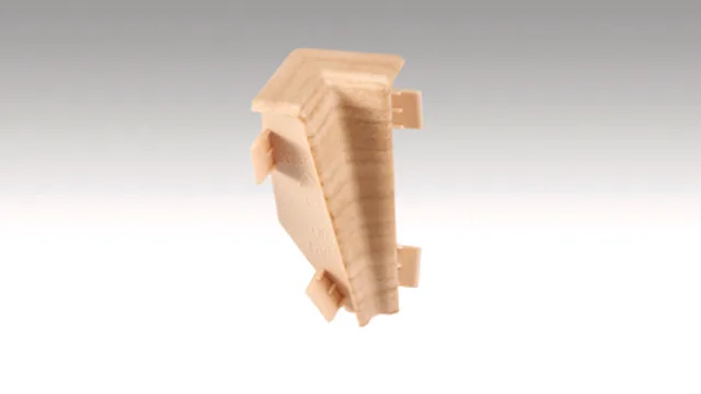 Angle extérieur conçu pour les plinthes 3PK Chêne clair 2034