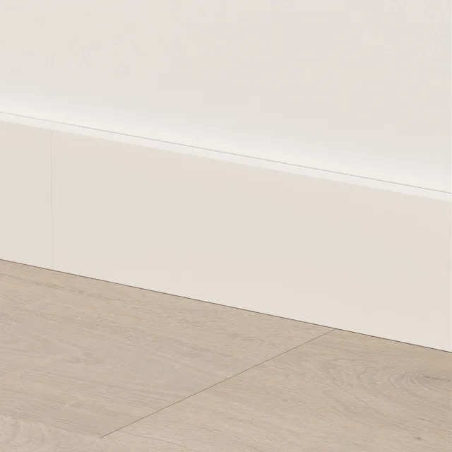 Quick-Step Plinthe Moyenne Blanche Cliquable 240 2400x12x70 mm - Biemar Bois