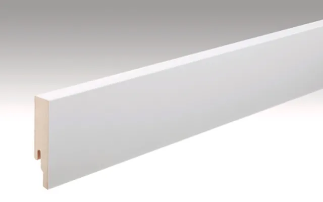Plinthe /  Profilé 9 PK Blanc uni brillant FD / 2380*80*18mm