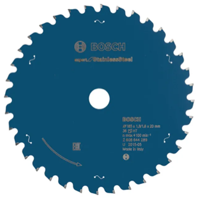 Lame de Scie Circulaire Expert pour Stainless Steel, 185 x 20 x 1,9 mm, 36D