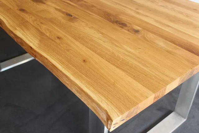 Plateau Table Chêne Rustique 40mm - Biemar Bois-4