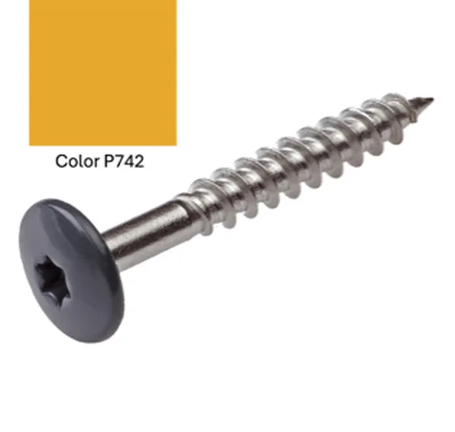 Vis Pictura PG742 gelb 5,5*35 farbiges Edelstahl 250 Stk.
