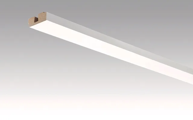 Moulure Carree MC Blanc Uni Brillant 15/40mm - Biemar Bois
