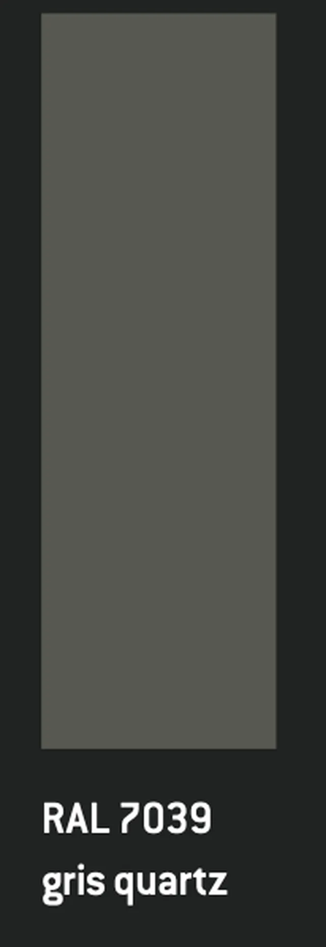 Equitone Coloura RAL 7039 Gris quartz 8mm 310/125 bords rectifiés