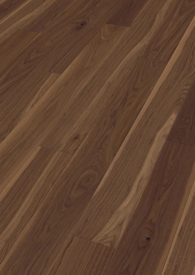Sol Parquet longlife PD 400 | verni ultra mat Noyer d'Amérique animé 9009 | brossé 2200*180*13mm