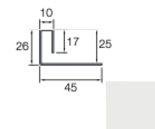 Profil arrêt Cedral C51 Gris argent - Biemar Bois
