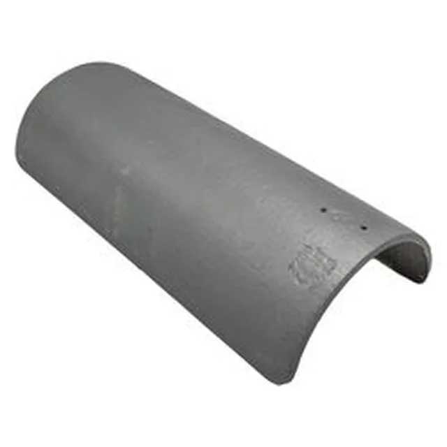 Eternit Tecta Faitière demi-ronde gris foncé (330mm utile) - Biemar Bois