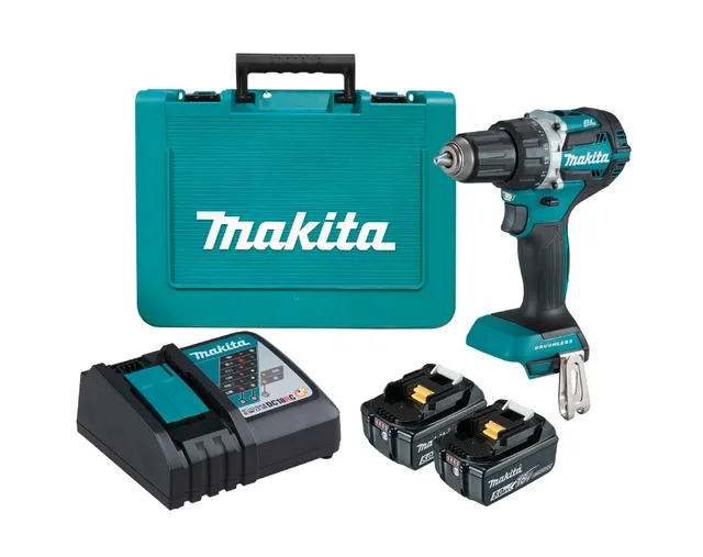 MAKITA Perceuse-Visseuse LXT 18v + 2 batteries 5,0 Ah + 1 chargeur en coffret