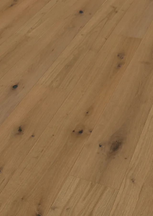 Sol Parquet longlife PD 450 Largeur: 255mm | verni ultramat Chêne animé greige 9049 | brossé 2400*255*13mm