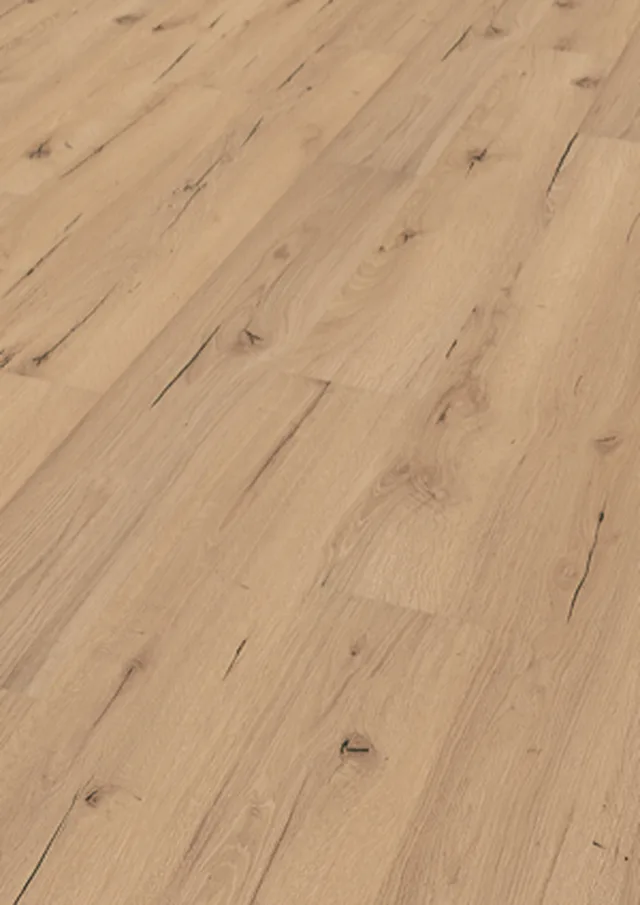 Sol stratifié laminate LC 55 S avec sous-couche intégrée Chêne fissuré clair 6258 | 1 frise / 1288*198*8,5mm