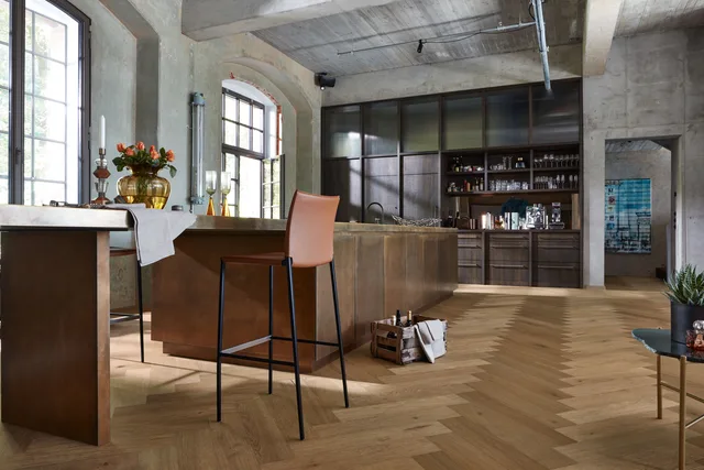 Biemar Bois - Sol en bois Lindura HS 500 Chêne classique greige