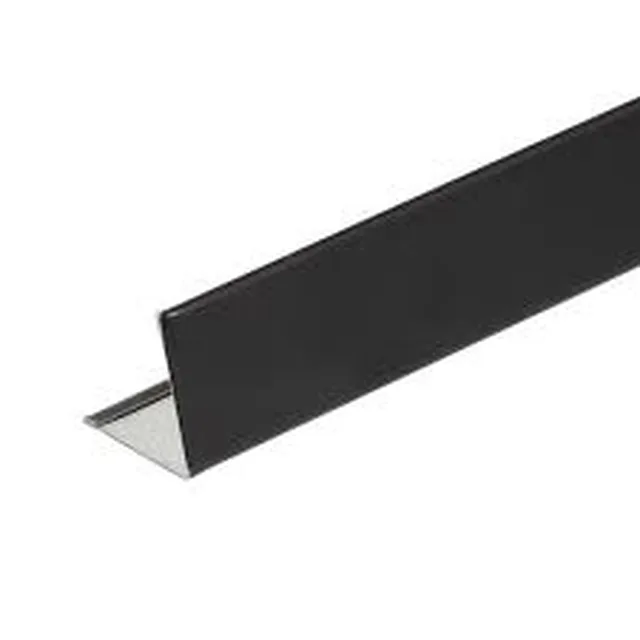 Cornière de rive CMC noir (1420-88) 3,05m 24/24mm