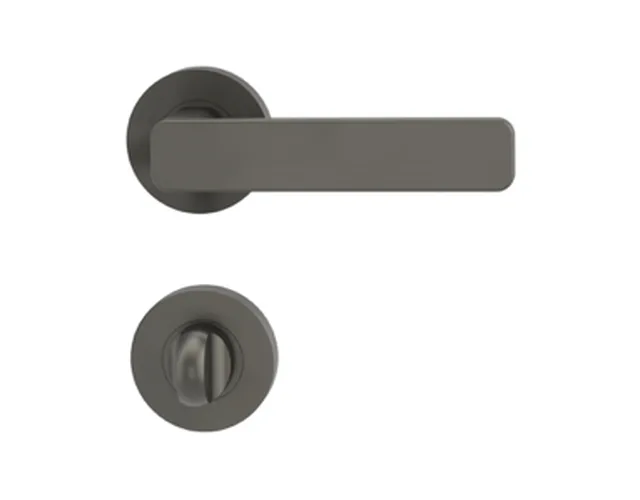 Garniture Griffwerk MINIMAL MODERN WC gris cachemire Cl. 4 rosaces rondes