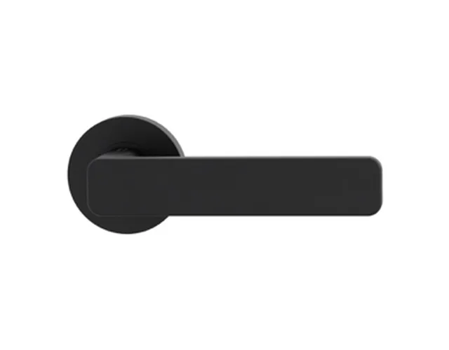 Garniture Griffwerk MINIMAL MODERN OS noir graphite Cl. 4 rosaces rondes (sans rosaces clé)