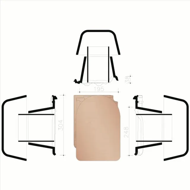 Douille avec Mitron Pottelberg 44 Rustique (Kit) - Biemar Bois
