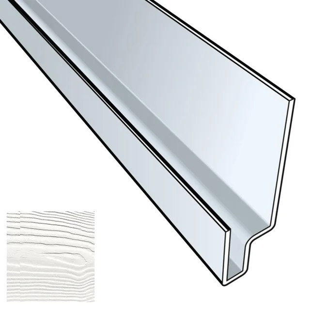 Profil linteau Cedral Click 3m C51 Gris argent - Biemar Bois