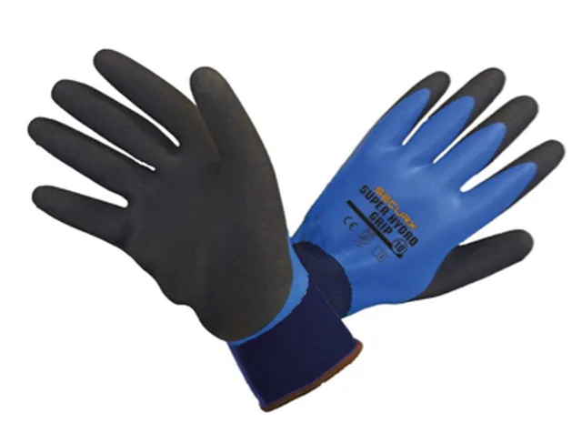 Gants de sécurité - latex/polyester - Super Hydro Grip / Size 10
