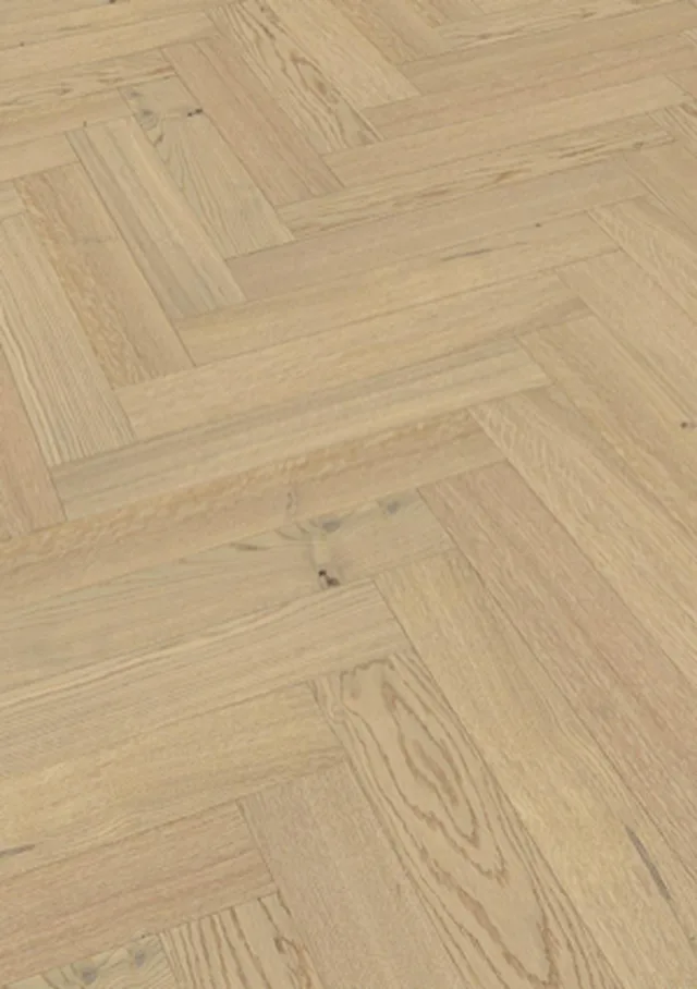 Sol en bois Lindura HS 500 - verni ultra mat Chêne classique blanc crème 20231 | brossé - 700*140*11mm (500010-0700140-20231)