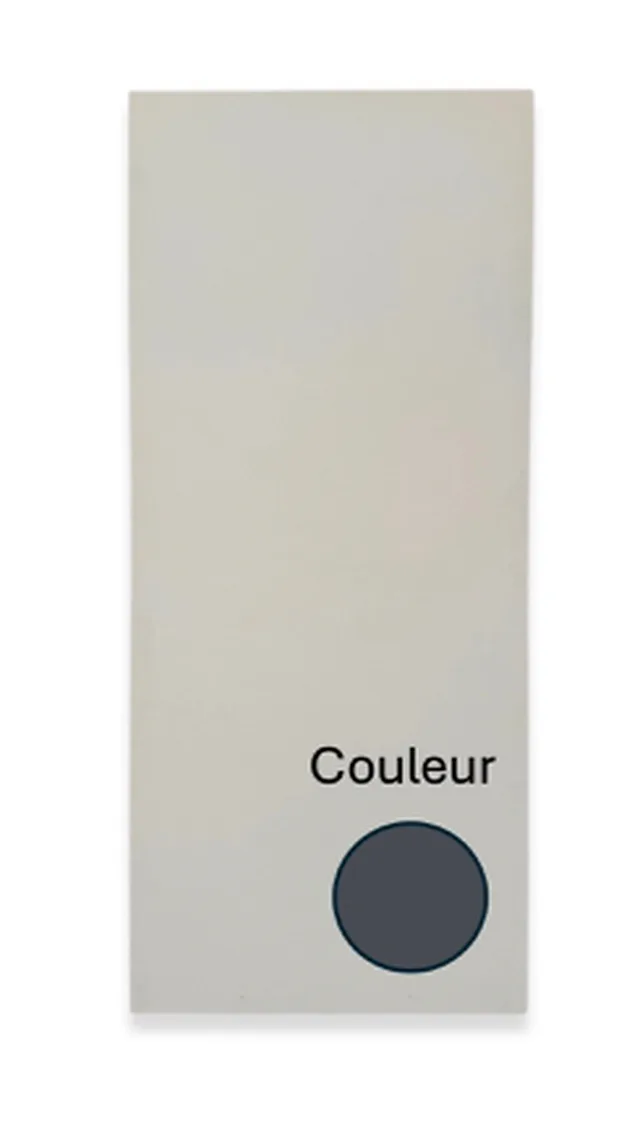 Porte CPL Craphitgrau à battée, âme tubulaire, lisse à bord arrondi 2 mm (RP-KR), 2 paumelles, 1 serrure à clé, de 750*2030, Din Links, poussée droite.