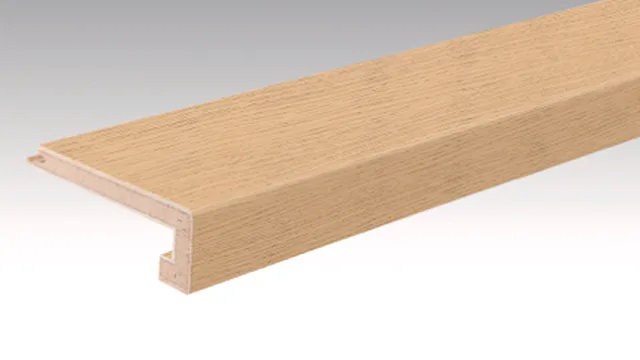 Parquet Profilé pour nez de marche U Chêne authentique pure 9025 | brossé / 2150*108*40mm