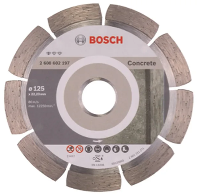 Disque à tronçonner diamanté Standard for Concrete 125 x 22,23 x 1,6 x 10 mm