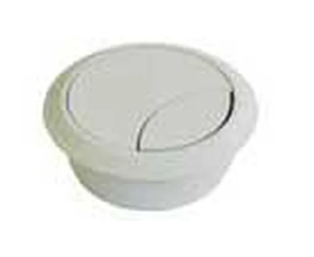 Passe câble gris clair PVC 60mm - Biemar Bois